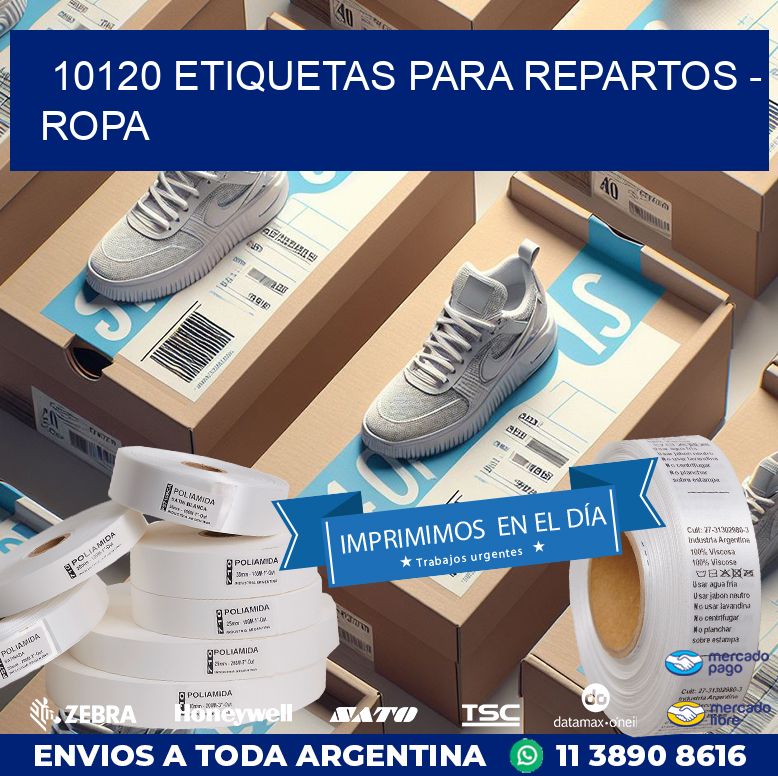 10120 ETIQUETAS PARA REPARTOS - ROPA