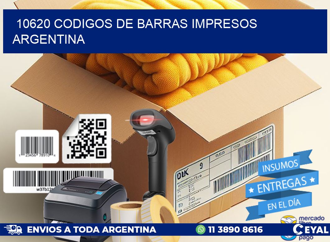 10620 codigos de barras impresos argentina