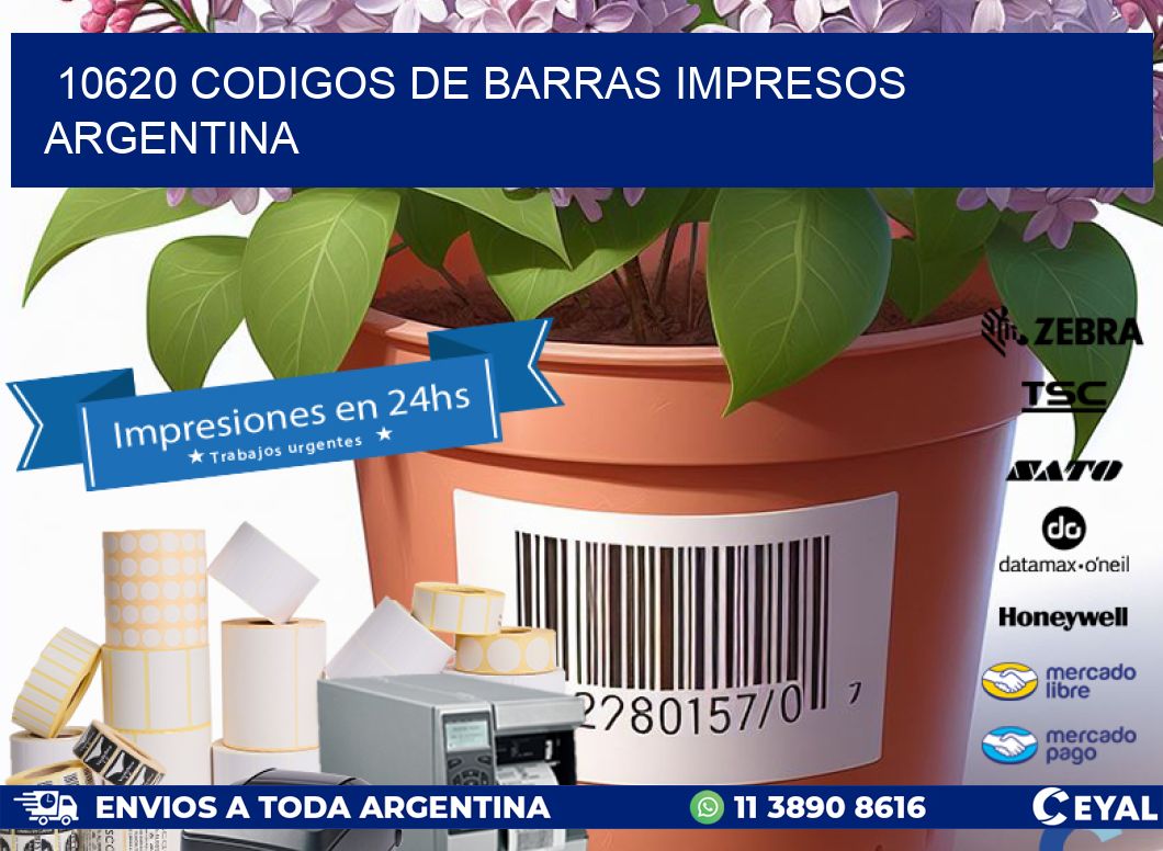 10620 codigos de barras impresos argentina