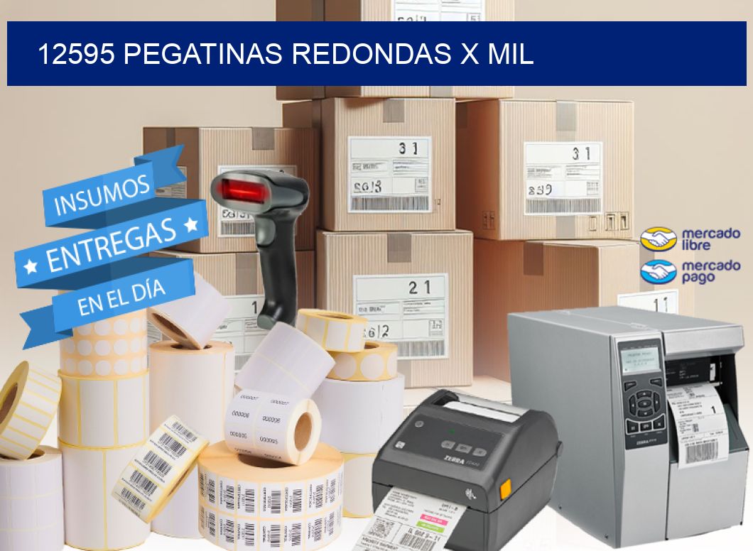 12595 PEGATINAS REDONDAS X MIL