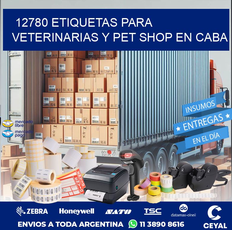 12780 ETIQUETAS PARA VETERINARIAS Y PET SHOP EN CABA