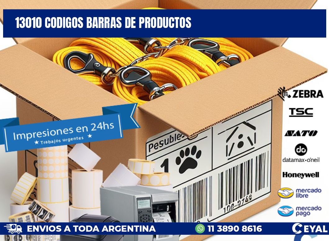 13010 CODIGOS BARRAS DE PRODUCTOS
