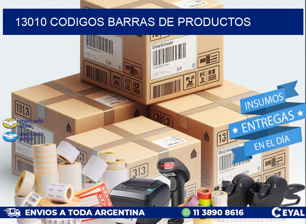 13010 CODIGOS BARRAS DE PRODUCTOS