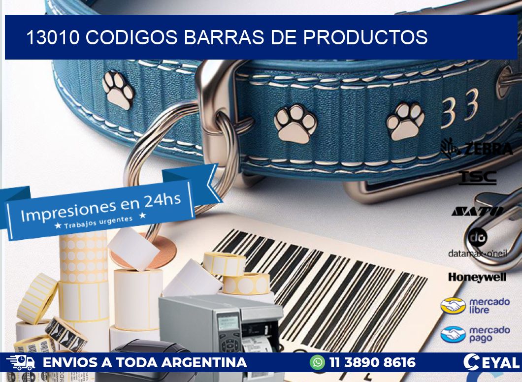 13010 CODIGOS BARRAS DE PRODUCTOS