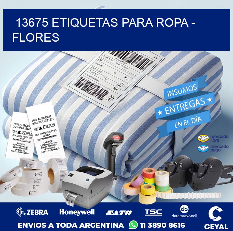 13675 ETIQUETAS PARA ROPA – FLORES