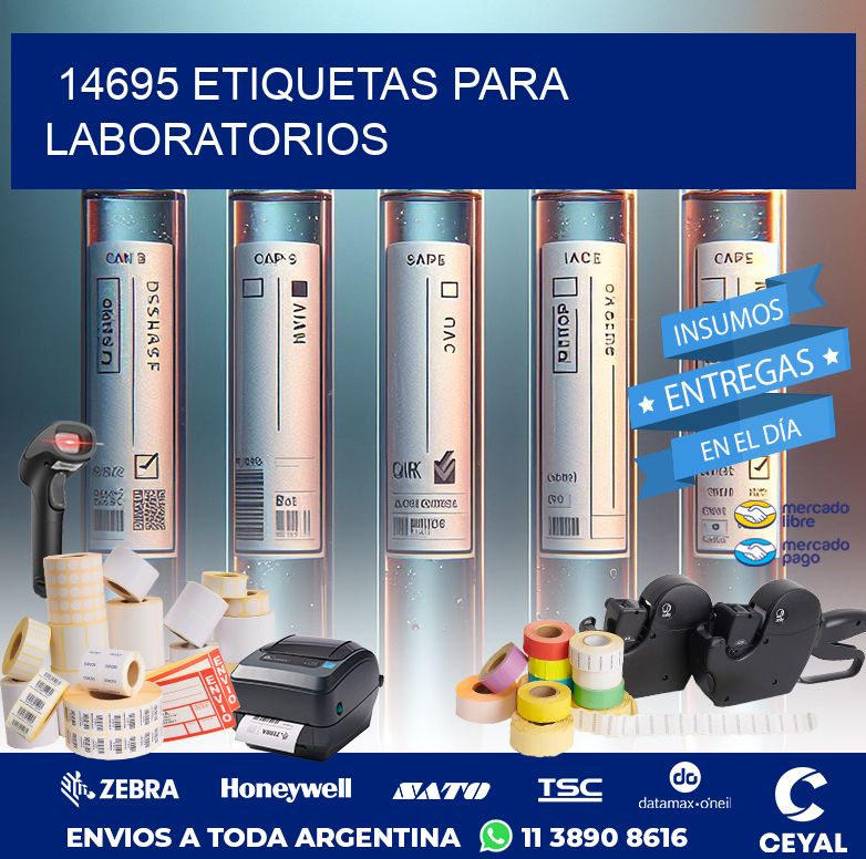 14695 ETIQUETAS PARA LABORATORIOS