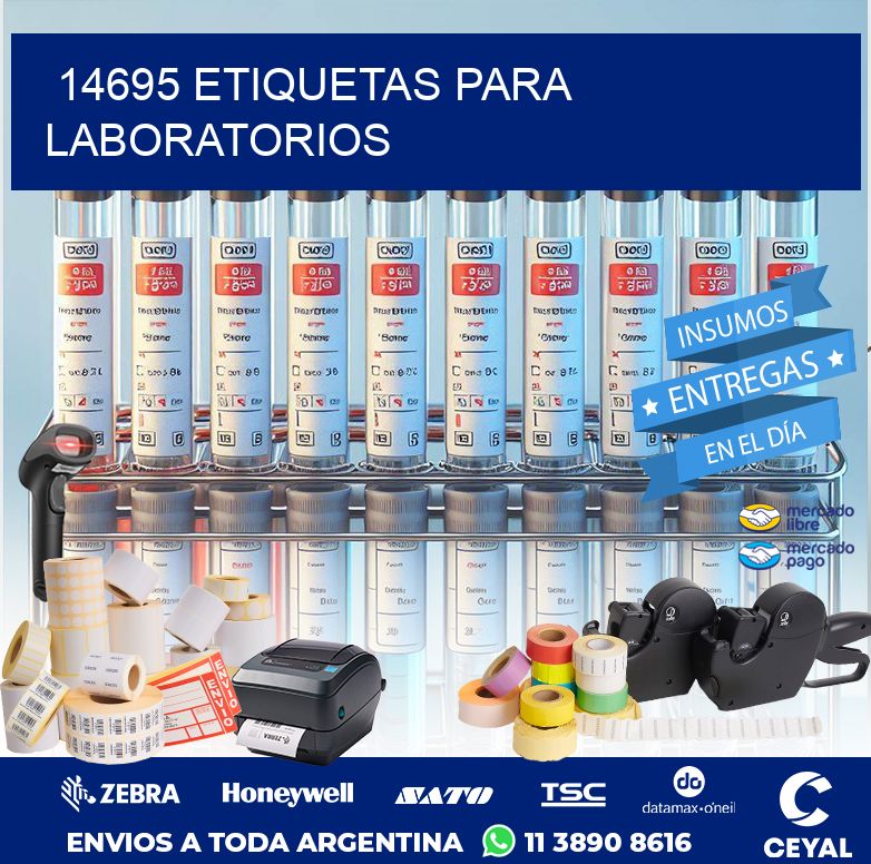 14695 ETIQUETAS PARA LABORATORIOS