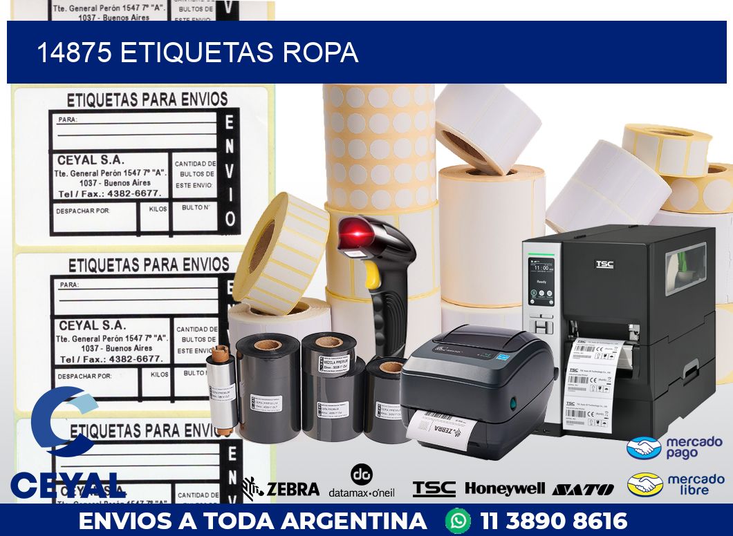 14875 ETIQUETAS ROPA