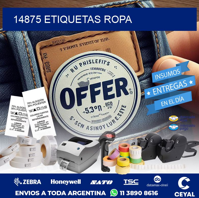 14875 ETIQUETAS ROPA
