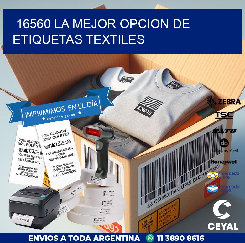 16560 LA MEJOR OPCION DE ETIQUETAS TEXTILES