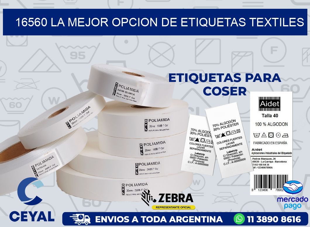 16560 LA MEJOR OPCION DE ETIQUETAS TEXTILES