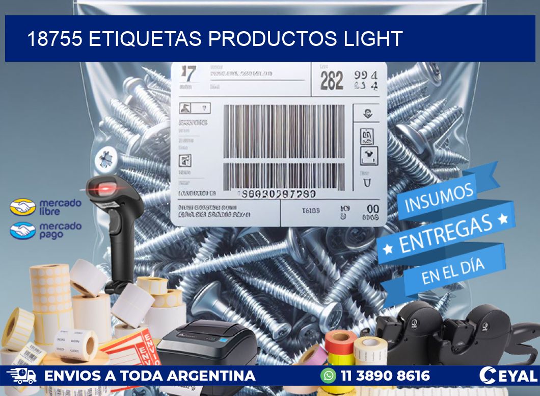 18755 Etiquetas productos light