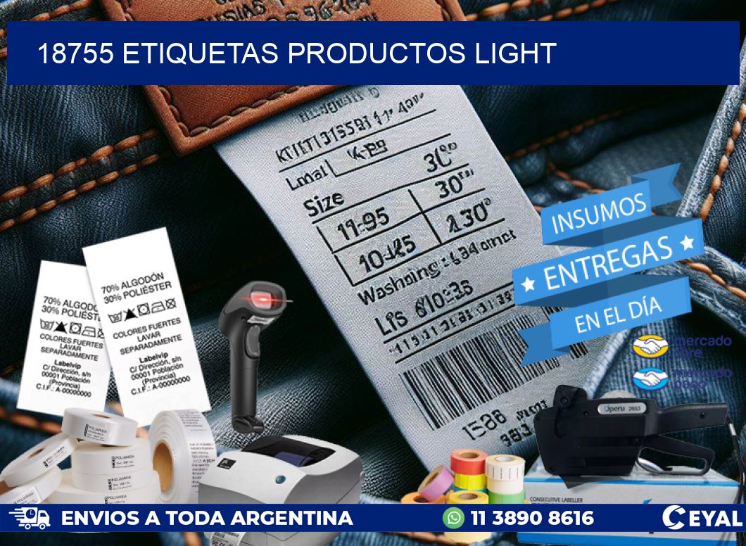 18755 Etiquetas productos light