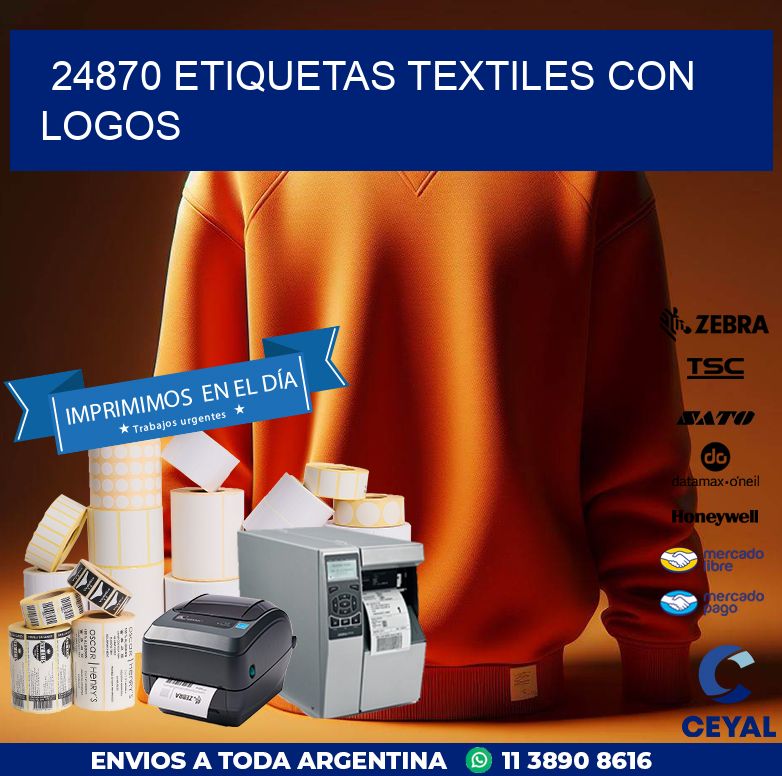 24870 ETIQUETAS TEXTILES CON LOGOS