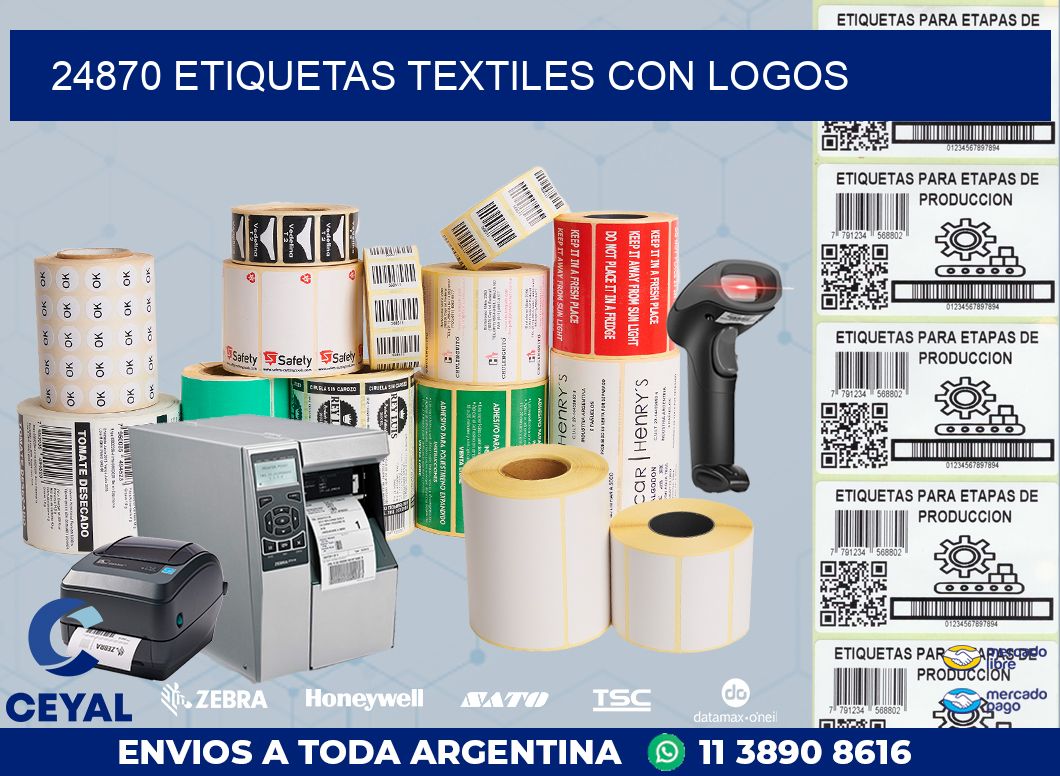 24870 ETIQUETAS TEXTILES CON LOGOS