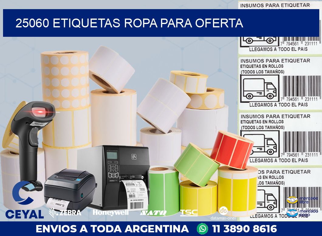 25060 ETIQUETAS ROPA PARA OFERTA