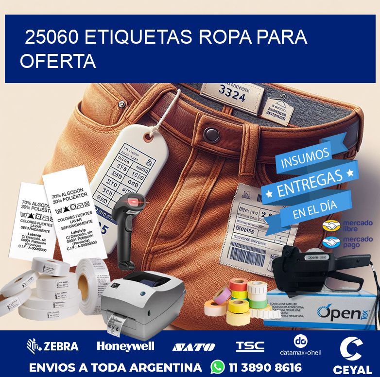 25060 ETIQUETAS ROPA PARA OFERTA