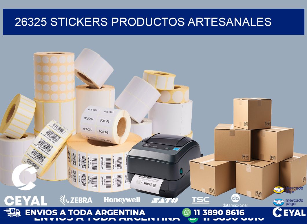 26325 stickers productos artesanales