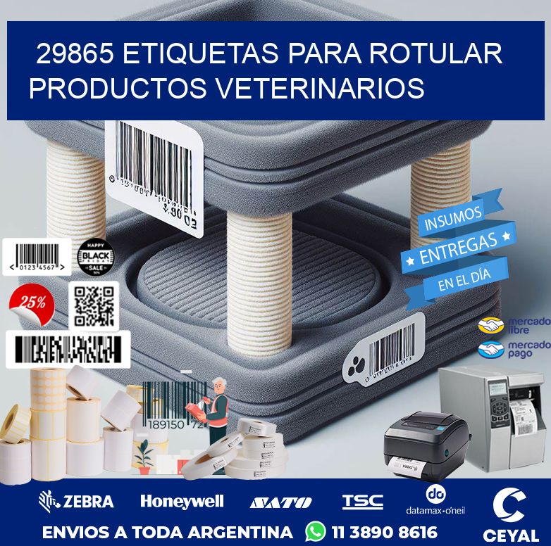 29865 ETIQUETAS PARA ROTULAR PRODUCTOS VETERINARIOS