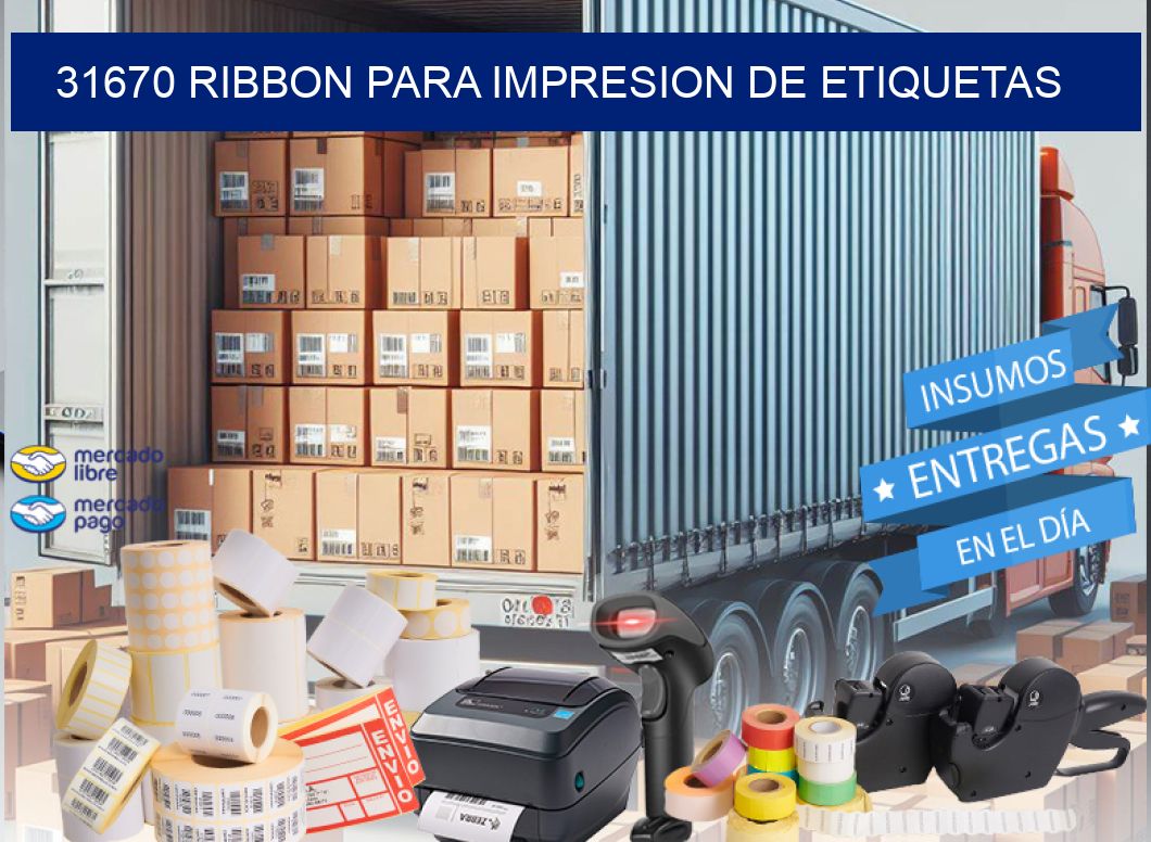 31670 RIBBON PARA IMPRESION DE ETIQUETAS