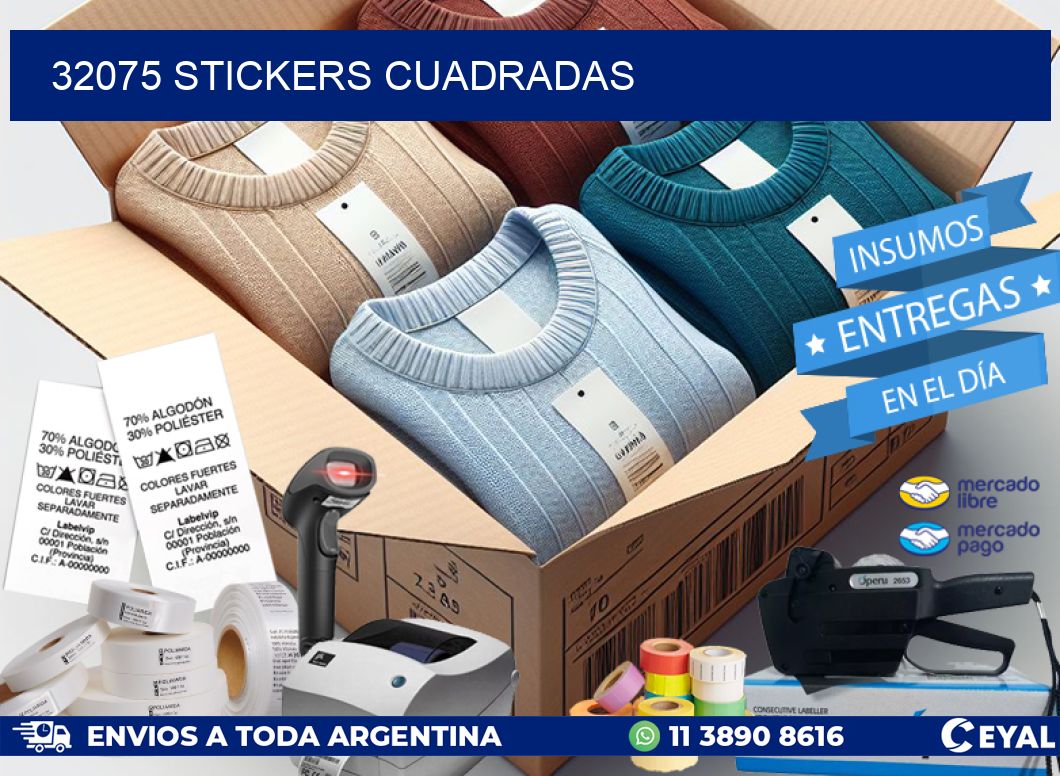 32075 Stickers cuadradas