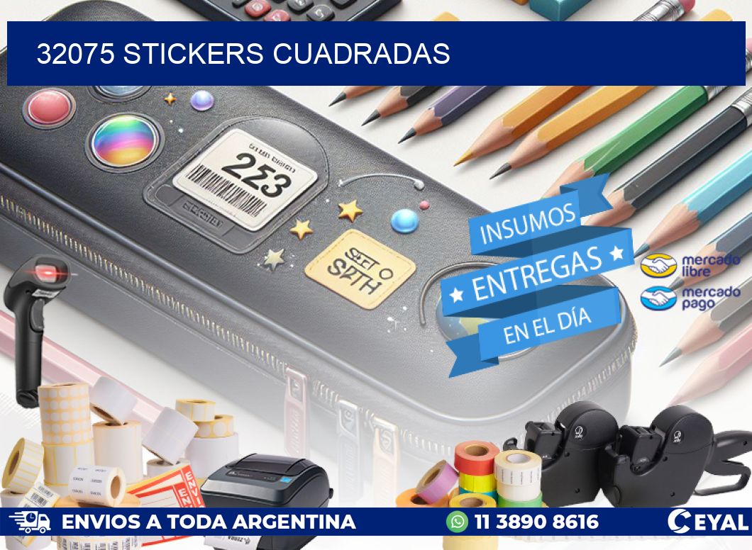 32075 Stickers cuadradas