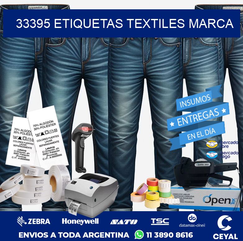 33395 ETIQUETAS TEXTILES MARCA