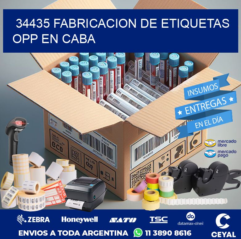 34435 FABRICACION DE ETIQUETAS OPP EN CABA