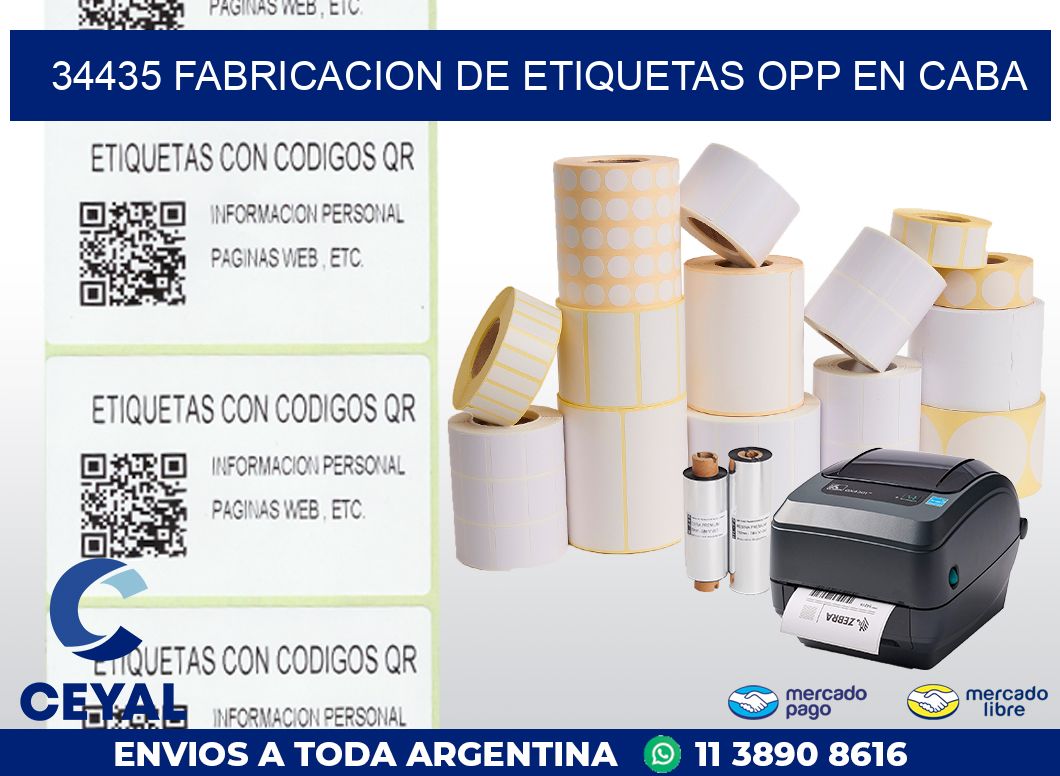34435 FABRICACION DE ETIQUETAS OPP EN CABA