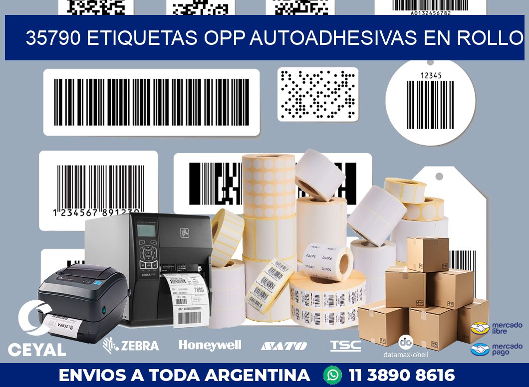35790 ETIQUETAS OPP AUTOADHESIVAS EN ROLLO