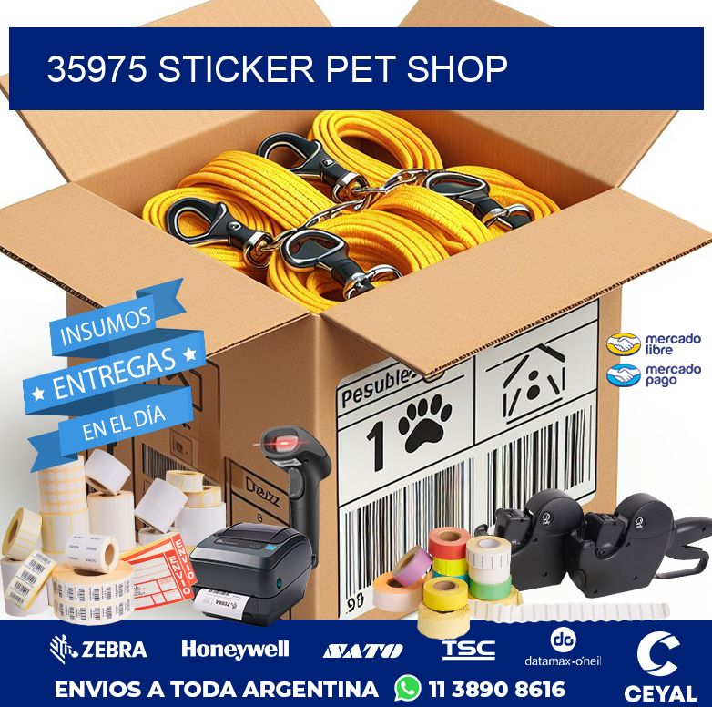 35975 STICKER PET SHOP