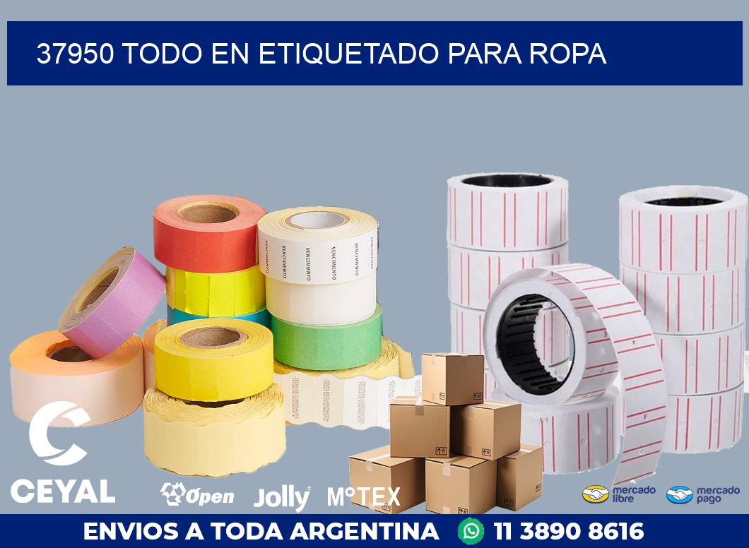 37950 TODO EN ETIQUETADO PARA ROPA