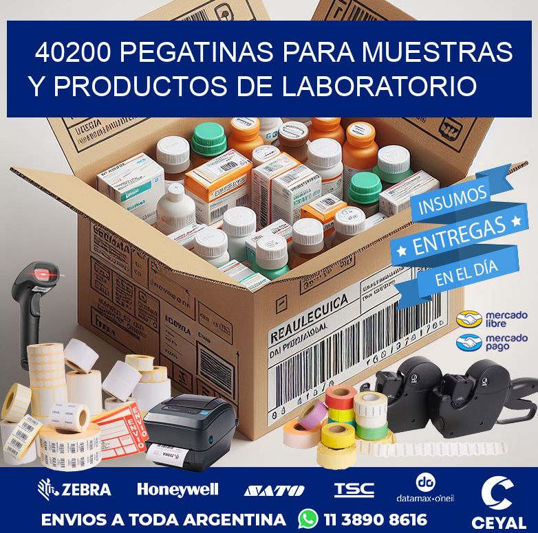 40200 PEGATINAS PARA MUESTRAS Y PRODUCTOS DE LABORATORIO