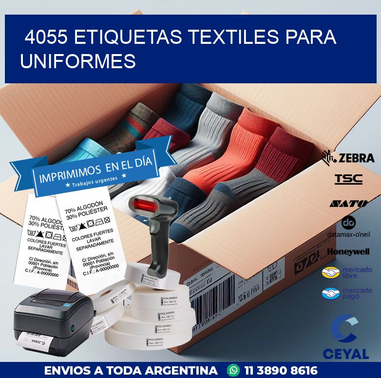 4055 ETIQUETAS TEXTILES PARA UNIFORMES