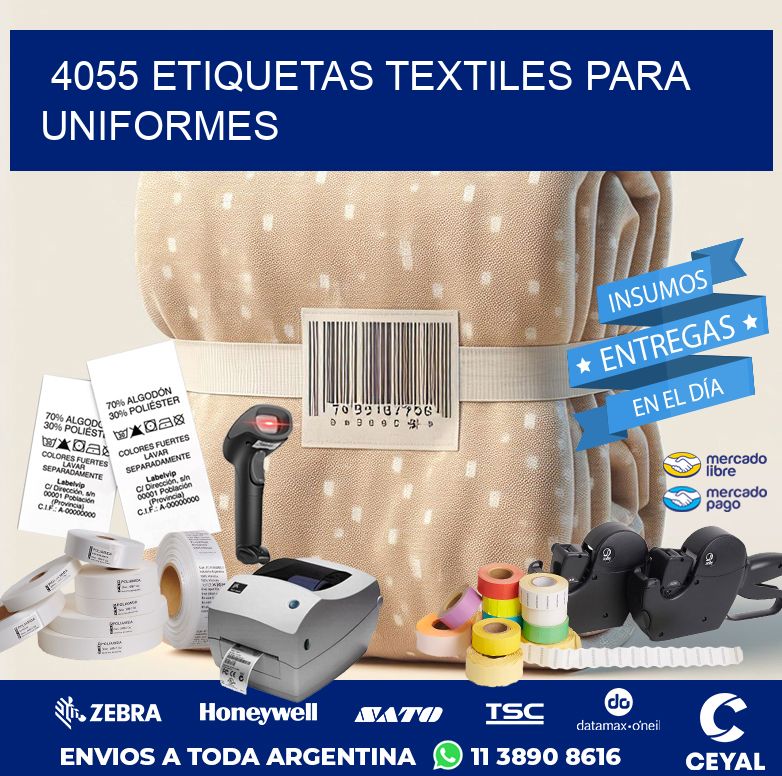4055 ETIQUETAS TEXTILES PARA UNIFORMES