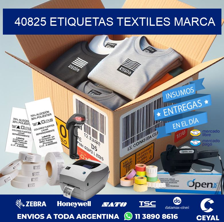 40825 ETIQUETAS TEXTILES MARCA