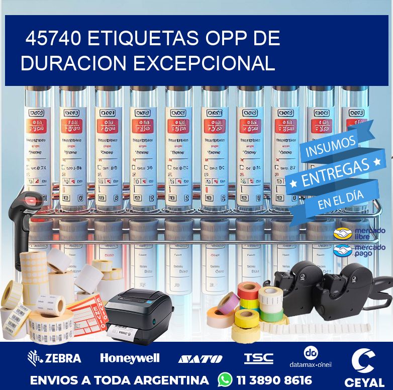 45740 ETIQUETAS OPP DE DURACION EXCEPCIONAL