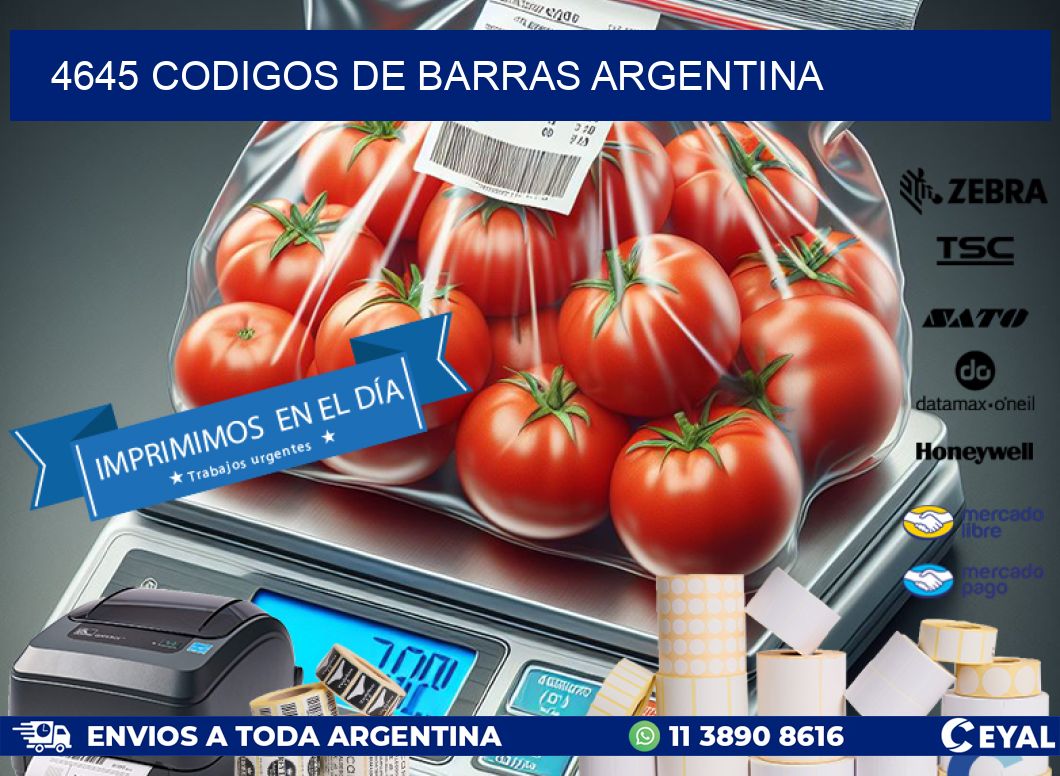 4645 CODIGOS DE BARRAS ARGENTINA