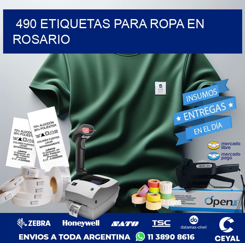 490 ETIQUETAS PARA ROPA EN ROSARIO