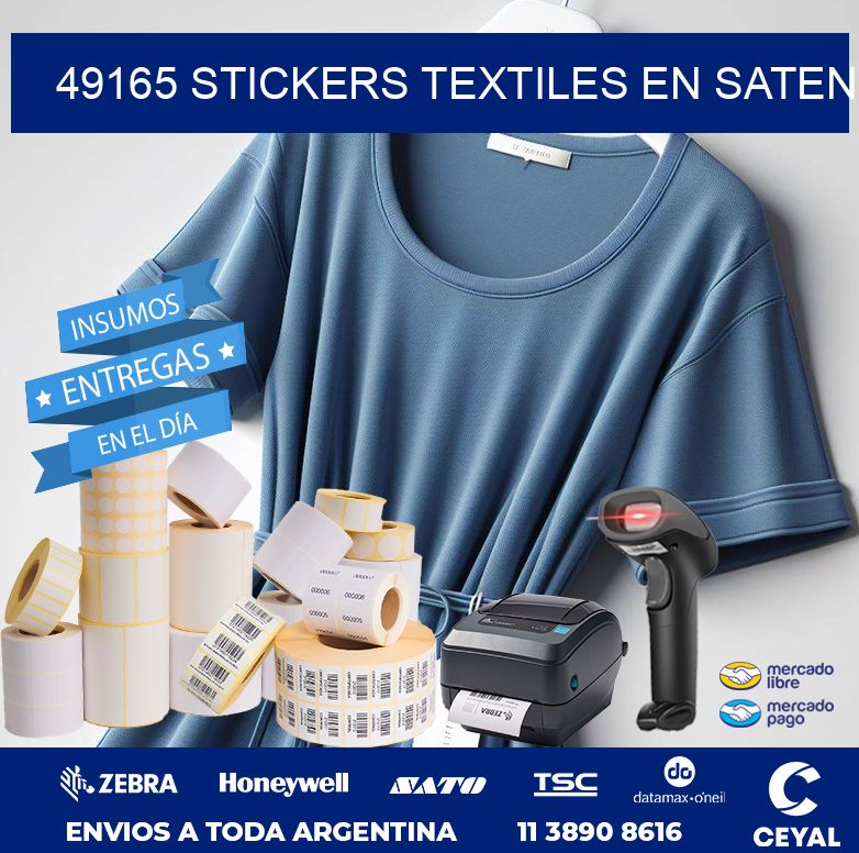 49165 STICKERS TEXTILES EN SATEN