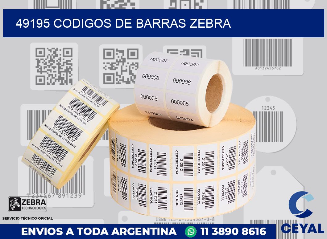 49195 codigos de barras zebra