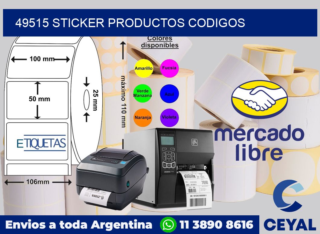 49515 sticker productos codigos