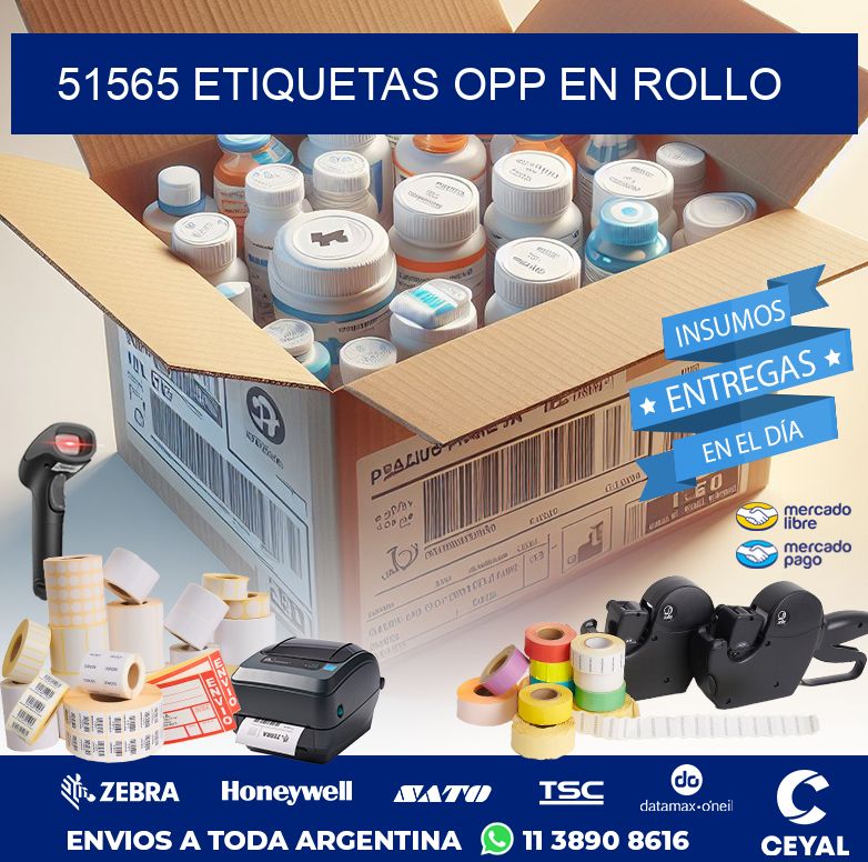 51565 ETIQUETAS OPP EN ROLLO