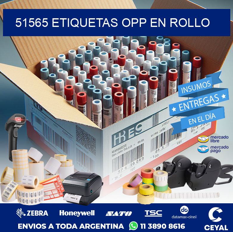51565 ETIQUETAS OPP EN ROLLO