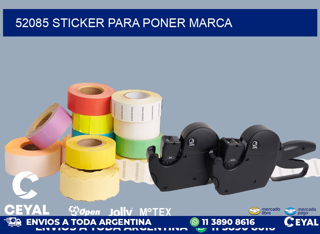 52085 STICKER PARA PONER MARCA