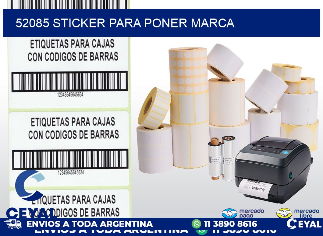 52085 STICKER PARA PONER MARCA