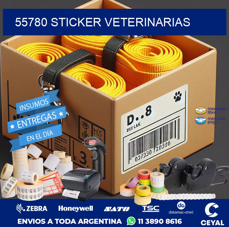 55780 STICKER VETERINARIAS