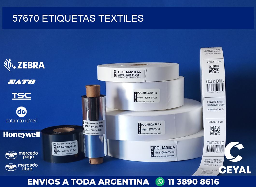 57670 ETIQUETAS TEXTILES