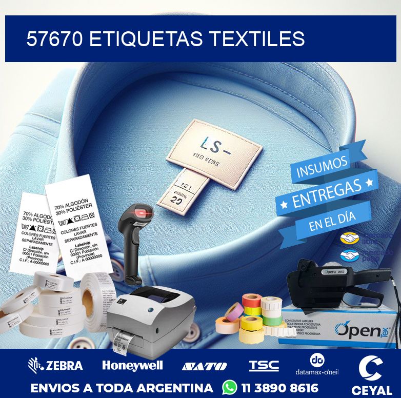 57670 ETIQUETAS TEXTILES
