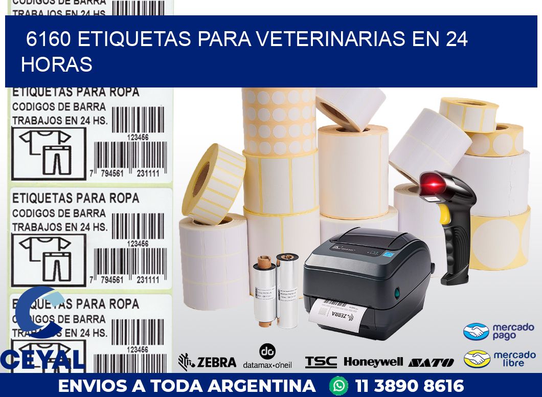 6160 ETIQUETAS PARA VETERINARIAS EN 24 HORAS